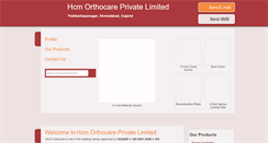 Desktop Screenshot of hcmorthocare.com